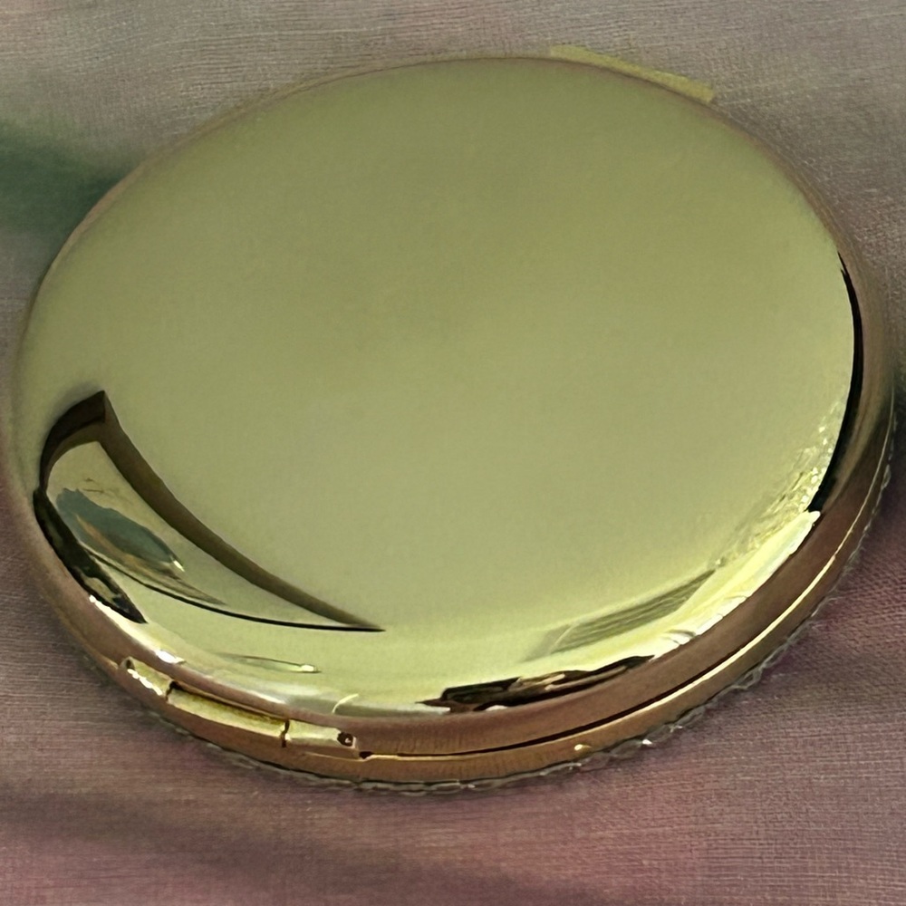 Judith Lieber Rare Luxury Vintage Handset Austrian Crystal Makeup Compact - Picture 7 of 7